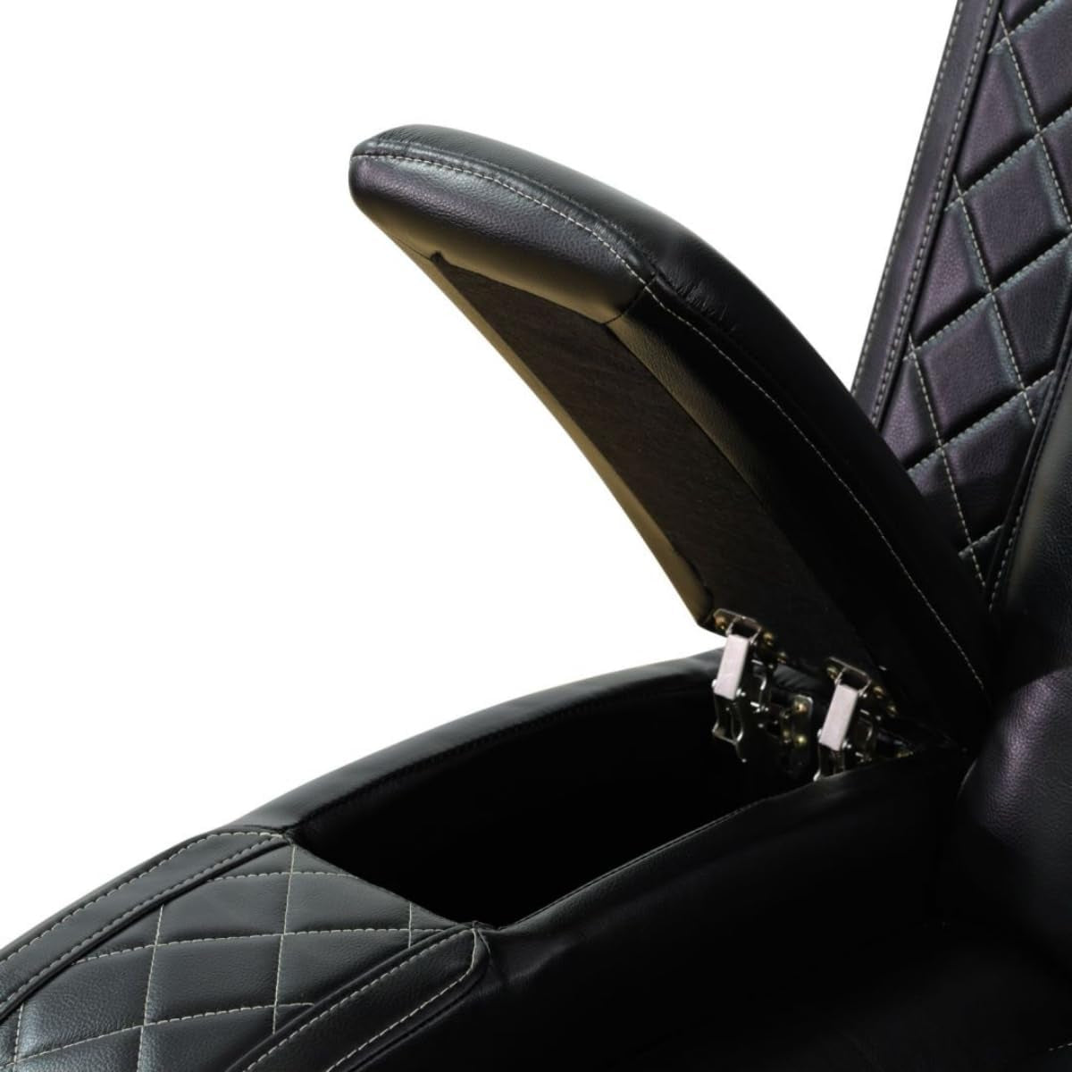 Electric Power Recliner Sofa Black With USB Charging Ports